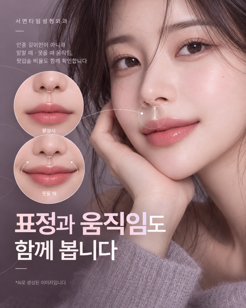 서면인중축소 후 흉터가 코 밑에 얼마나 남을까? 사진 5